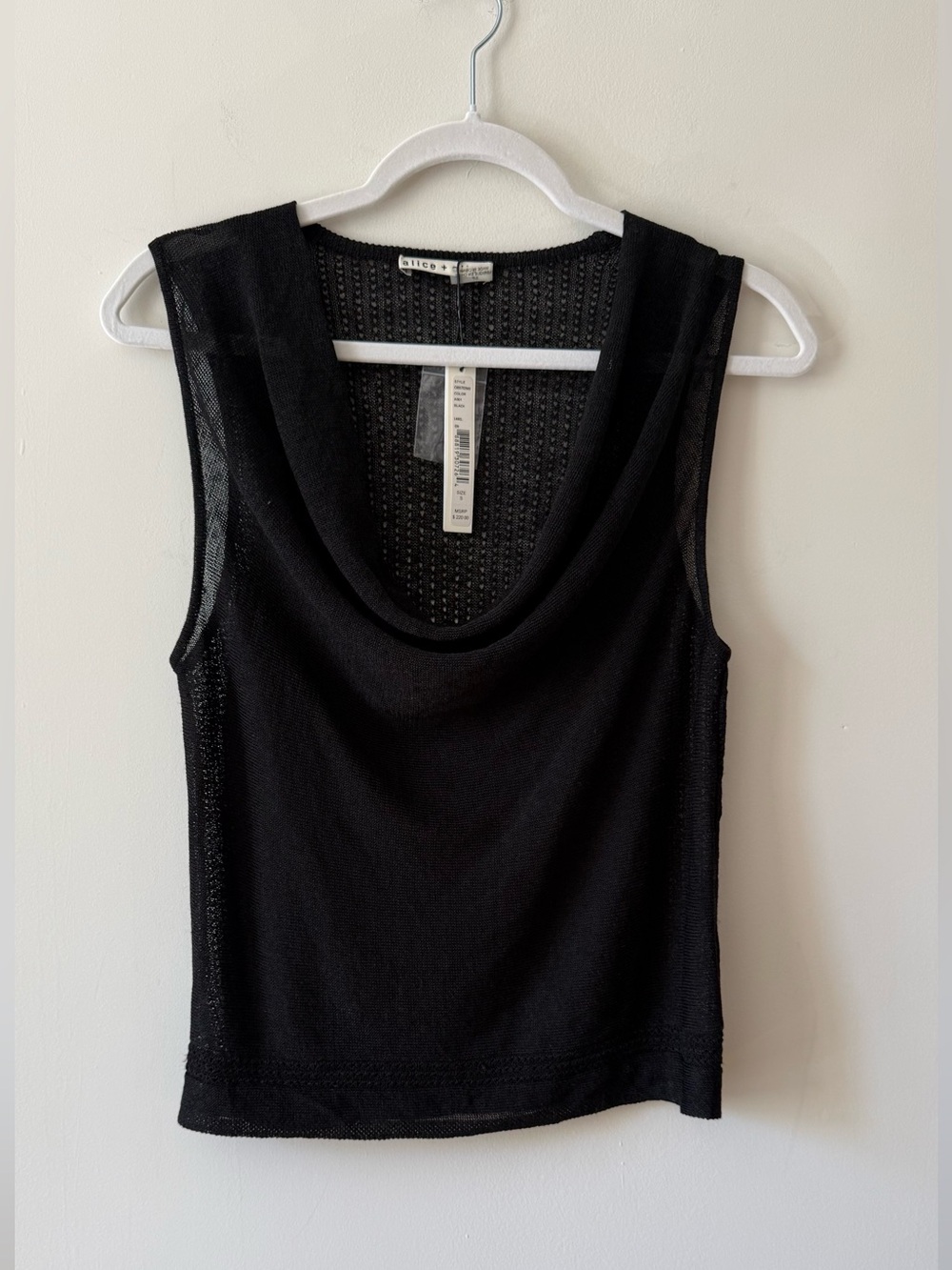 Sexy Mesh Layered Top • Sheer Neckline • Size S